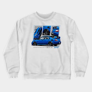 Impreza WRX STI Hawkeye, JDM Car Crewneck Sweatshirt